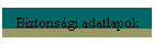 Biztons�gi adatlapok